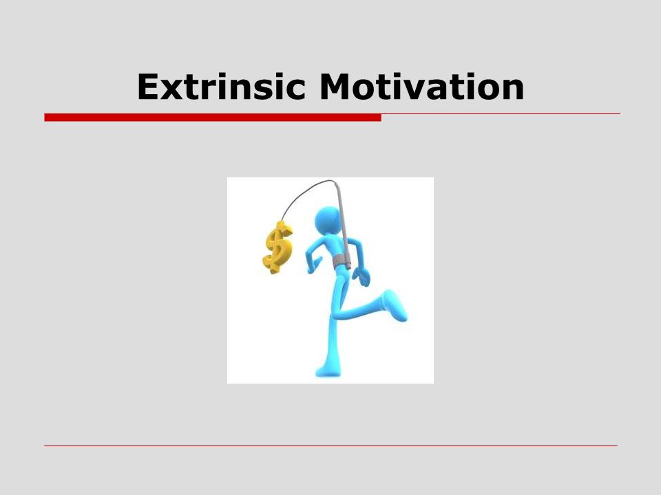 Extrinsic Motivation