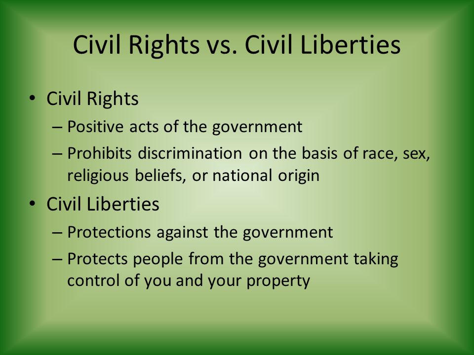 Civil Rights vs.