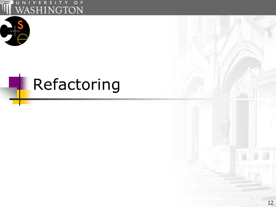 12 Refactoring