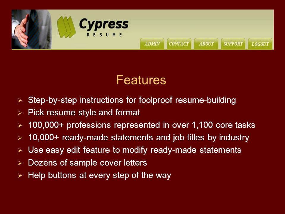 the online resume builder