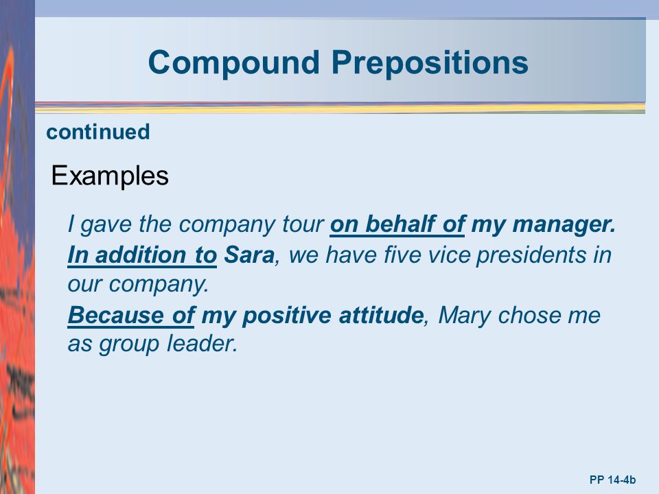 what is a compound preposition with examples English preposition.