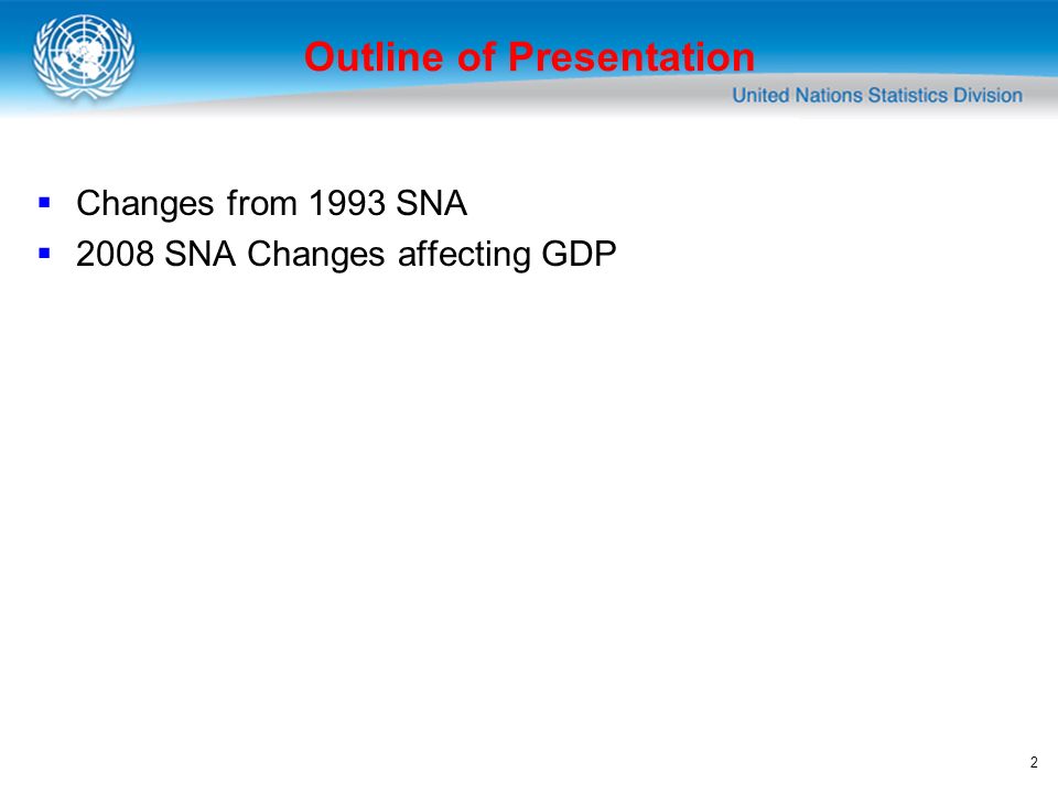 Overview Of Main Changes In 2008 Sna Financial Training - 