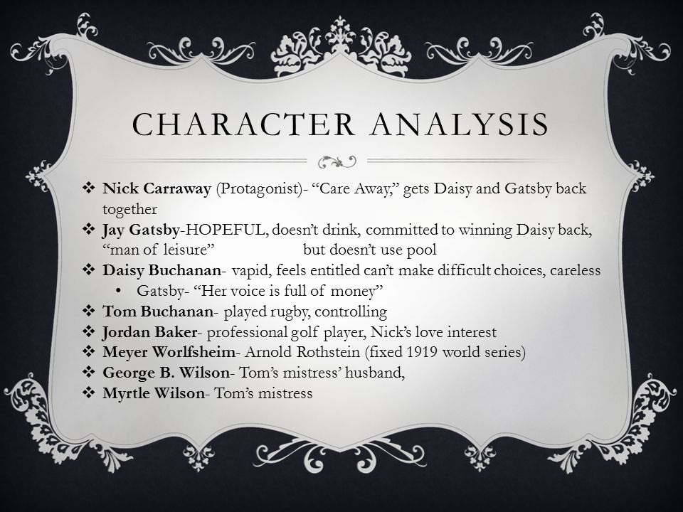 gatsby character analysis