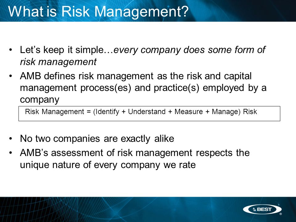 What is Risk Management.