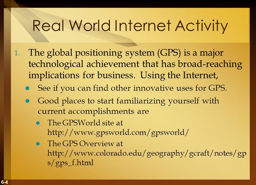 6-4 Real World Internet Activity 1.