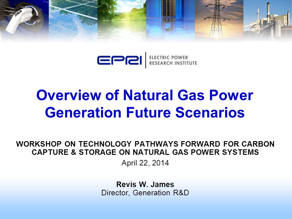 WORKSHOP ON TECHNOLOGY PATHWAYS FORWARD FOR CARBON CAPTURE & STORAGE ON NATURAL GAS POWER SYSTEMS April 22, 2014 Revis W.