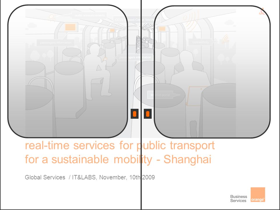 Global Services / IT&LABS, November, 10th 2009 real-time services for public transport for a sustainable mobility - Shanghai
