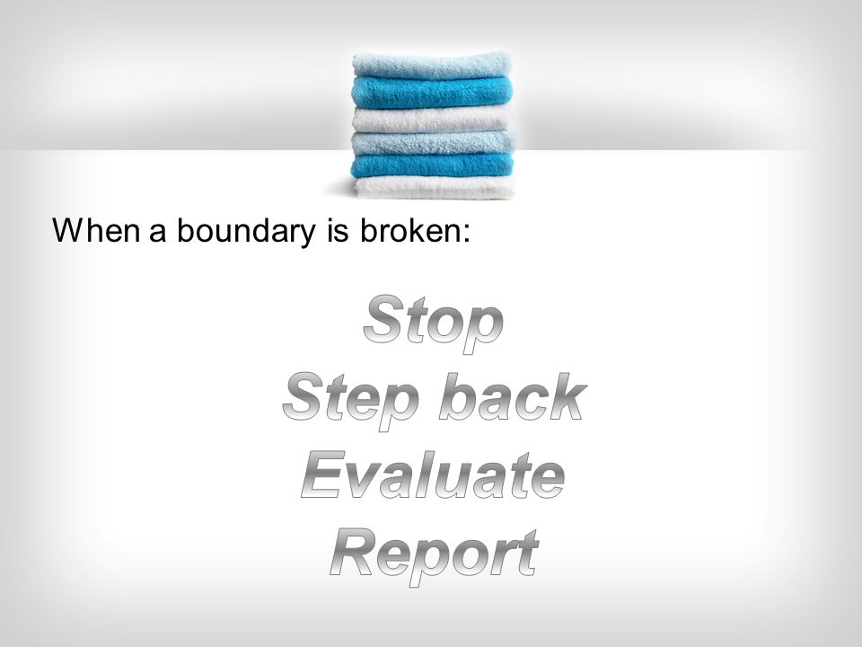When a boundary is broken:
