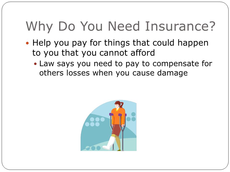 Why Do You Need Insurance.