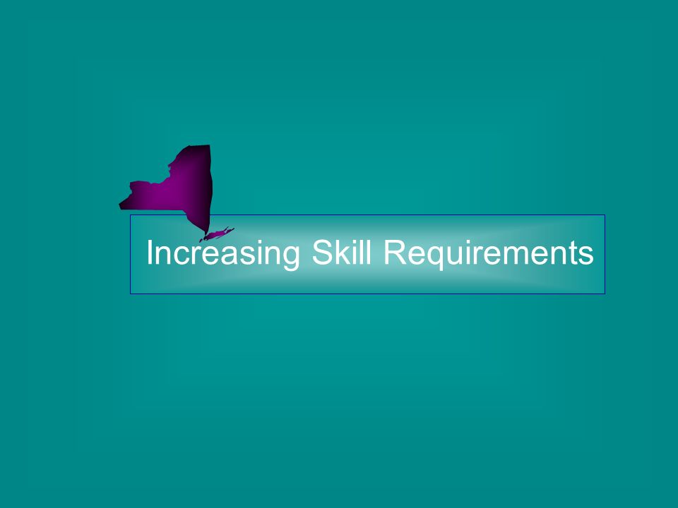Increasing Skill Requirements