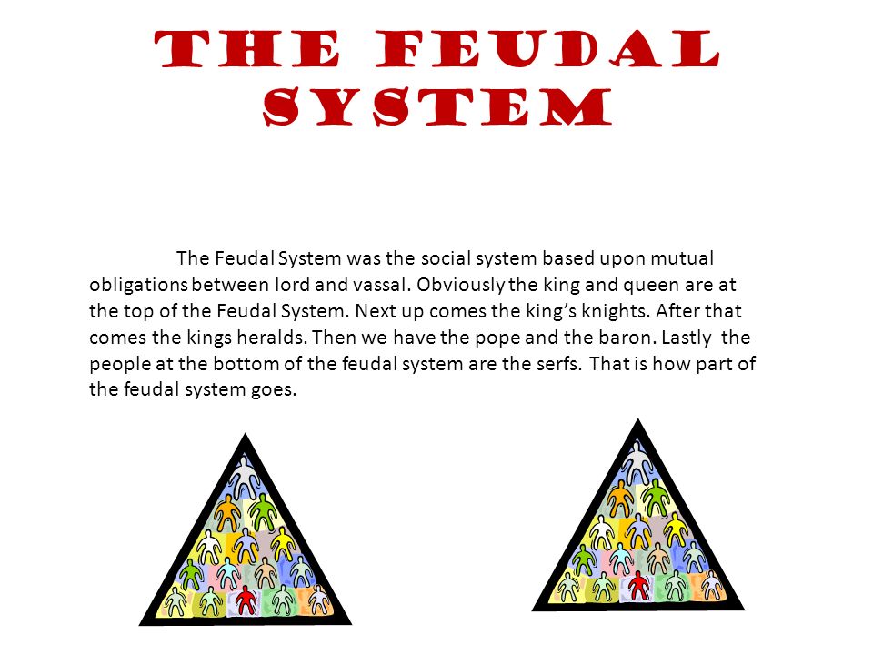 The Feudal System The Feudal System was the social system based upon mutual obligations between lord and vassal.