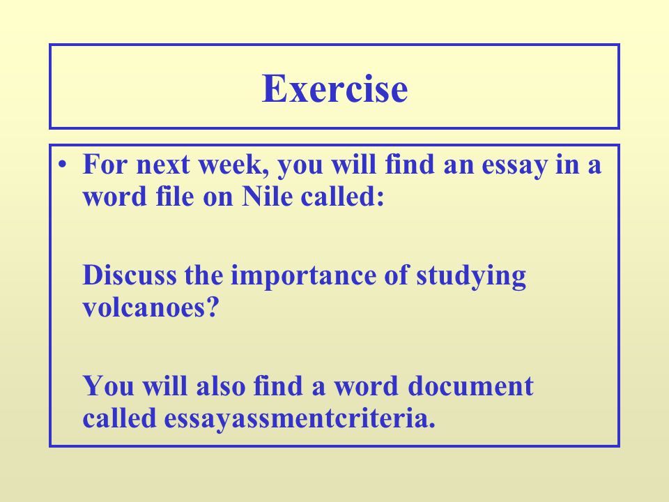 Env Principles Of Physical Geography Making Notes Exercise For Next Week You Will Find An Essay In A Word File On Nile Proofreading Services Reviews also Cheapest Custom Writing How To Write A Good Essay For High School