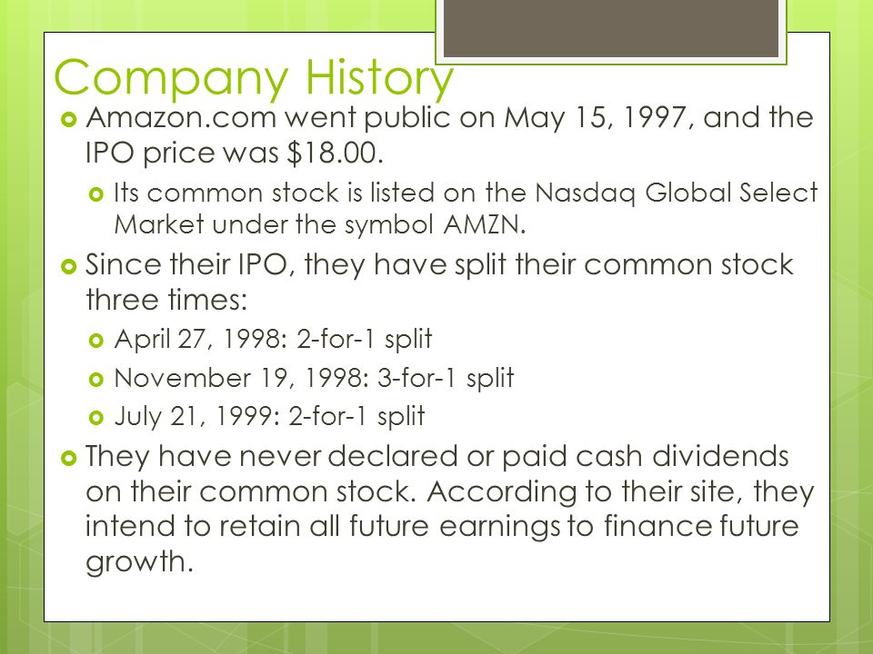 , Inc. Eli Sadler. Company History  Founder and CEO Jeff Bezos  first incorporated the company in 1994 in the state of Washington.  The  company. - ppt download