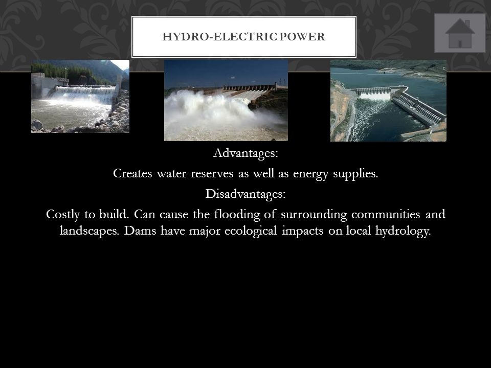 Advantages: Ideal for an island such as the UK. Potential to generate a lot of energy.