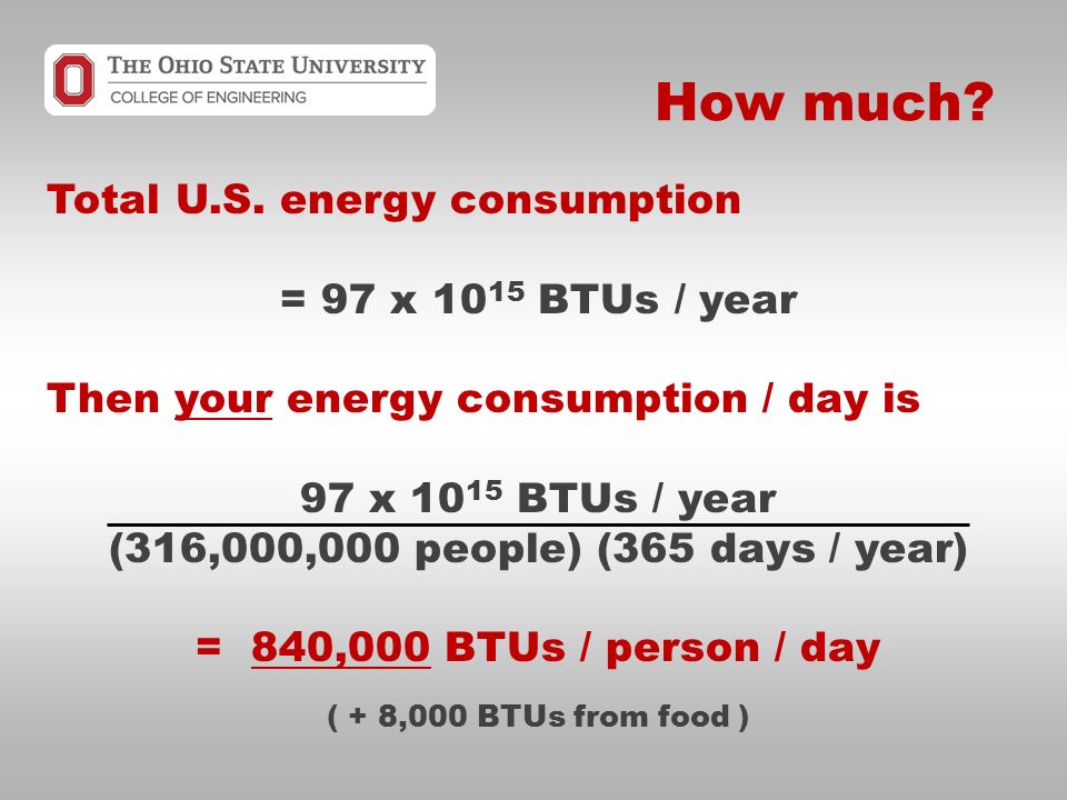 How much. Total U.S.
