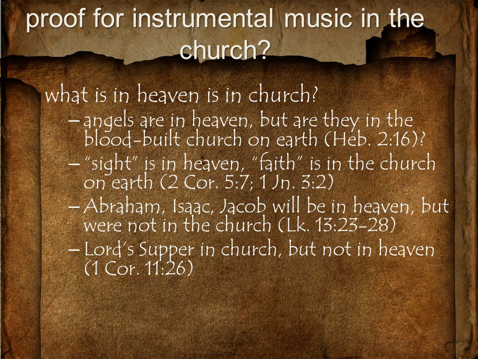 what is in heaven is in church.