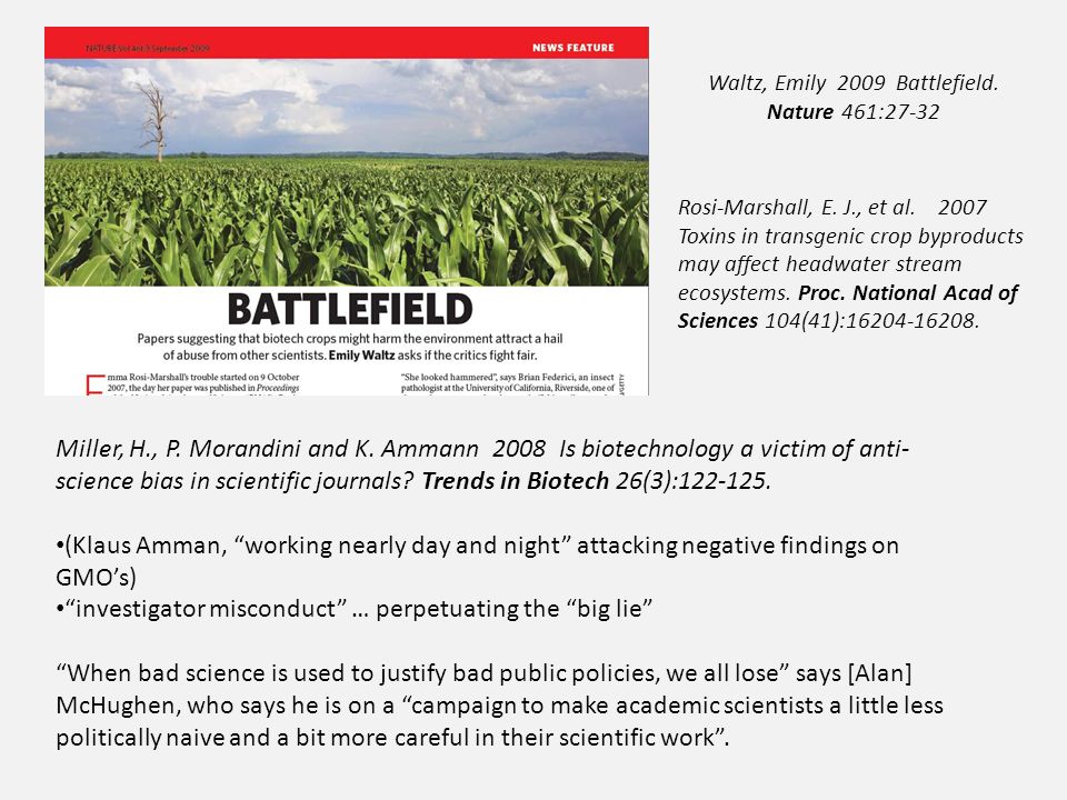 Known Unknowns: The Problem GMO Research U. Minnesota 29 Sept 2011 Glenn Davis Anthropology and Environmental Studies Washington University. - ppt download