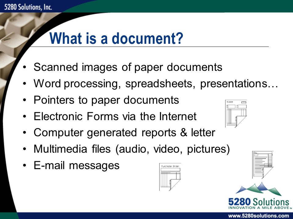 What is a document.