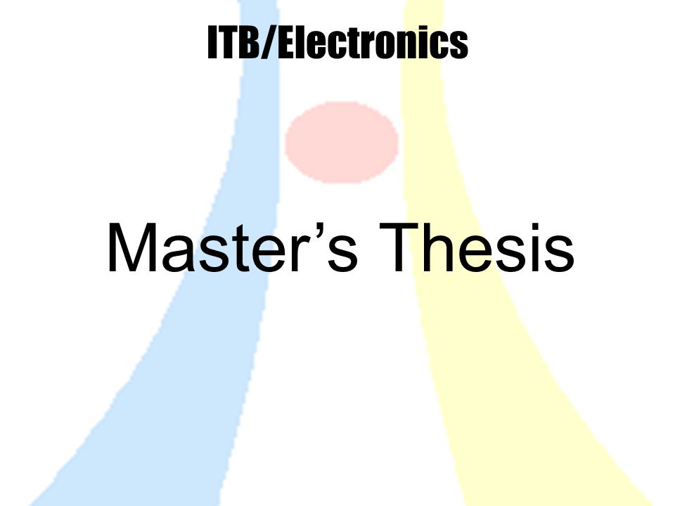 Master thesis. Master's thesis.