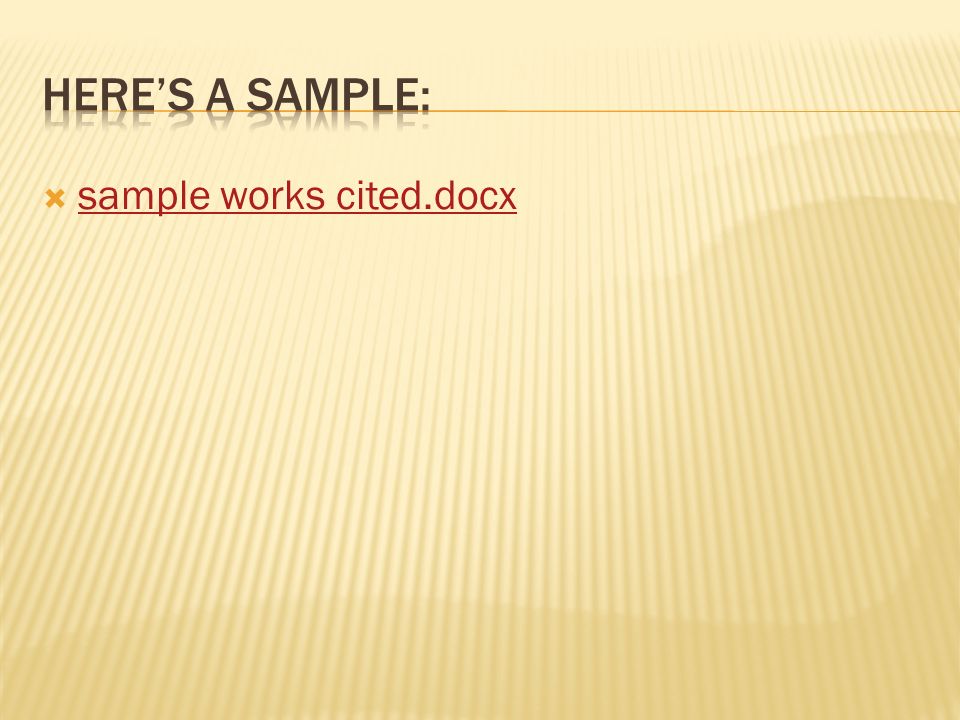  sample works cited.docx sample works cited.docx
