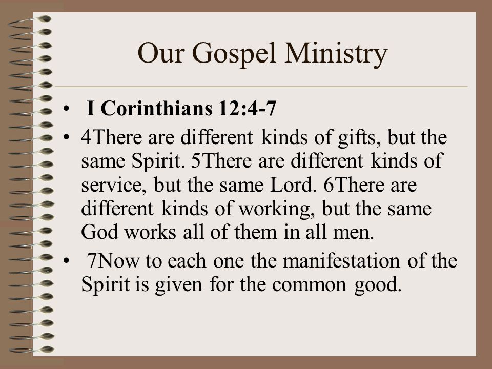 Christian Ministry Lesson 20 Our Gospel Ministry 1
