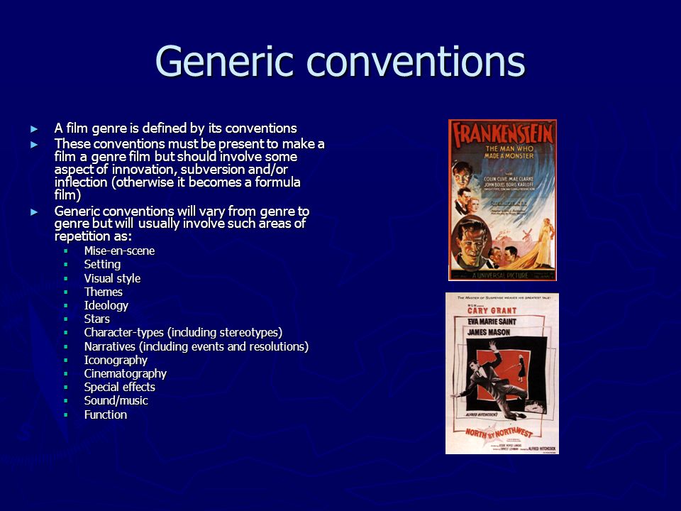Introduction to Film Genre ▻ Film genre is a concept that involves a  process of categorisation and labelling of easily recognisable conventions  that exist. - ppt download