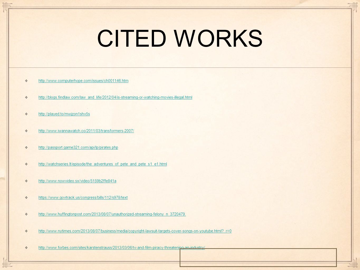 CITED WORKS