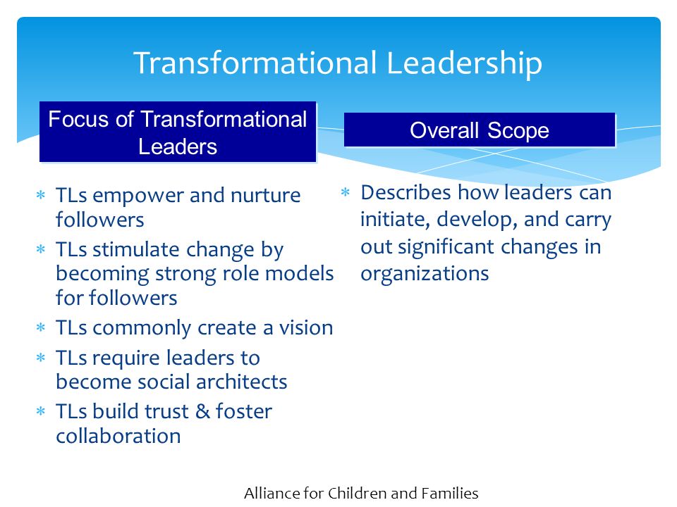 Tls required. Transformational Leadership. Components of Leadership.