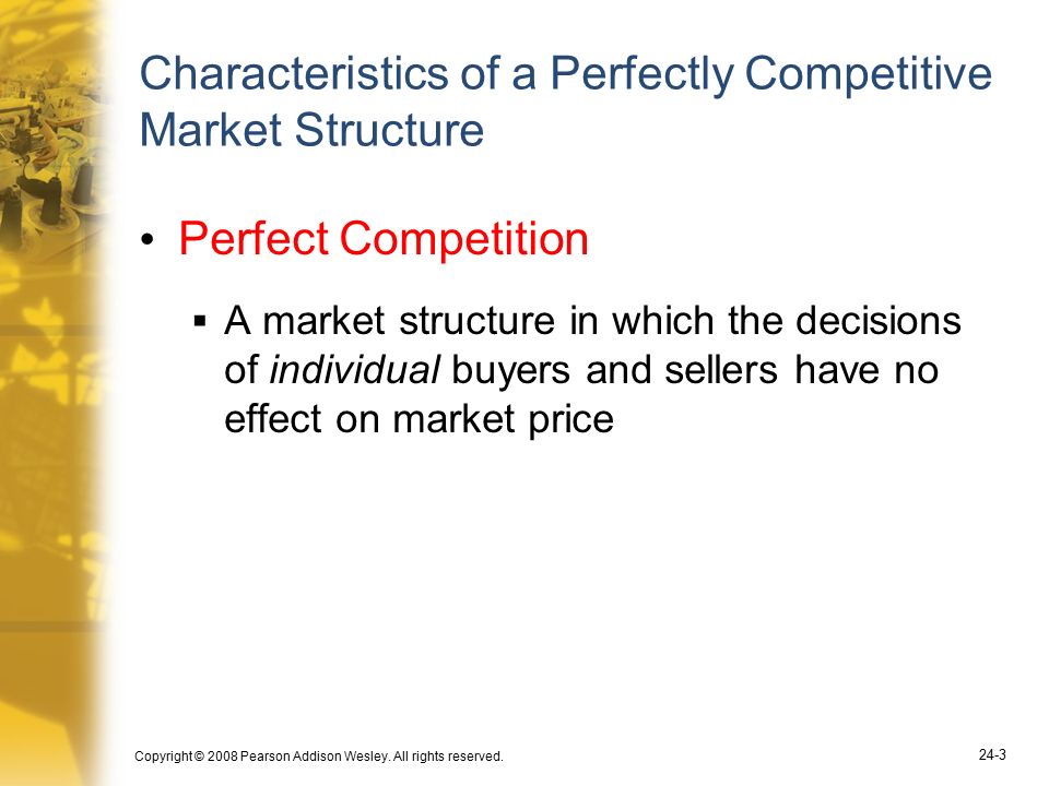 both individual buyers and sellers in perfect competition