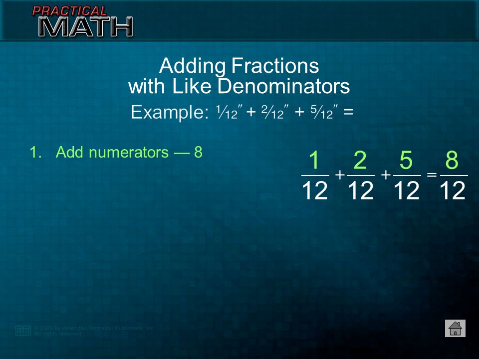 Adding Fractions