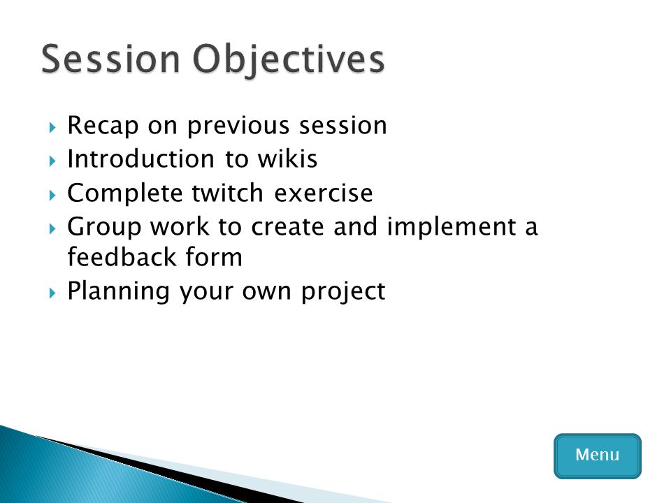 Using The Wiki Big Picture Twitcher Exercise Recap Feedback Forms