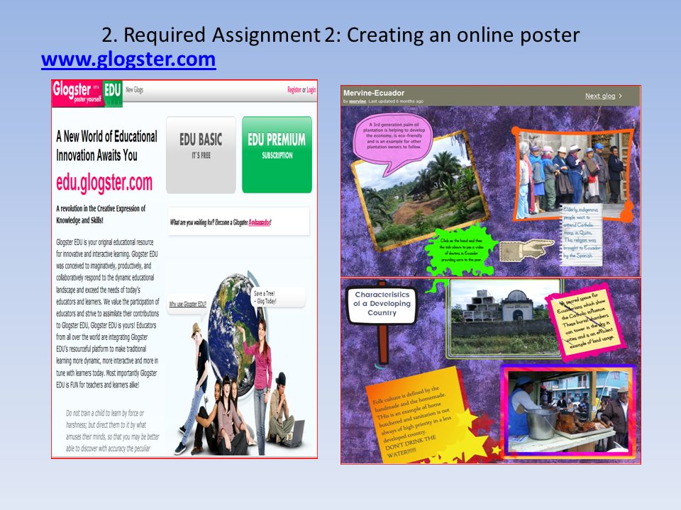 2. Required Assignment 2: Creating an online poster
