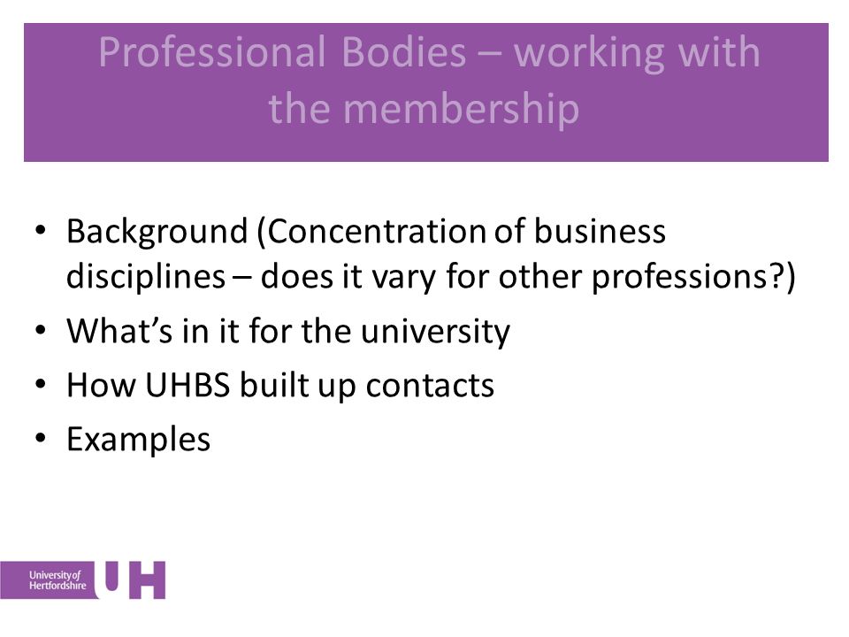 Working with Professional Bodies - The Training Gateway Working with the  membership of professional bodies Dr Ruth Herman Professional Development  Manager, - ppt download
