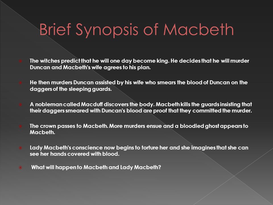The curse of ambition in macbeth a play by william shakespeare macbeth summary sparknotes