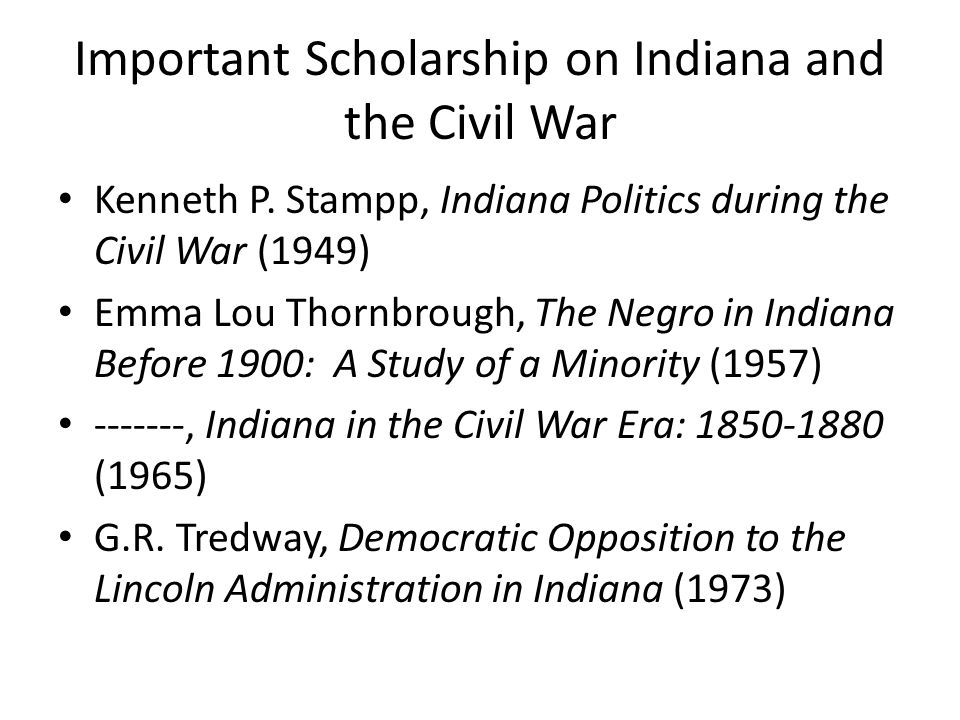 The American Civil War, Teaching American History Session September 17,  2010 Stephen E. Towne IUPUI. - ppt download