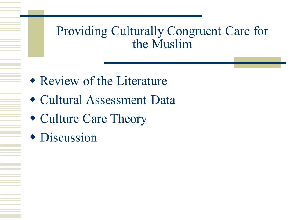 providing culturally appropriate care a literature review