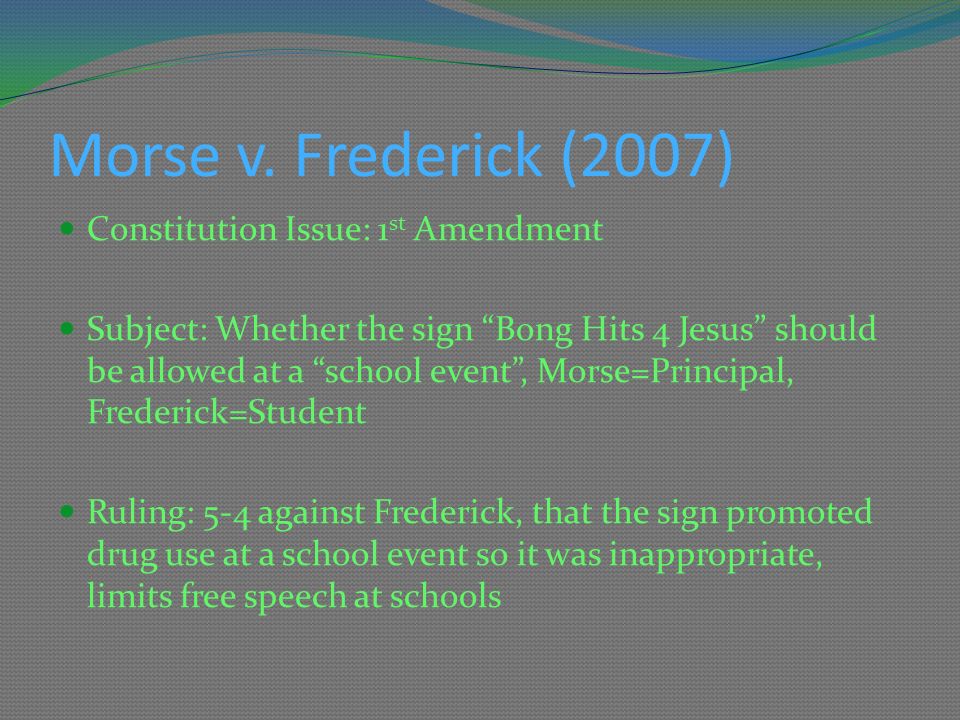 Morse v 2025 frederick ruling