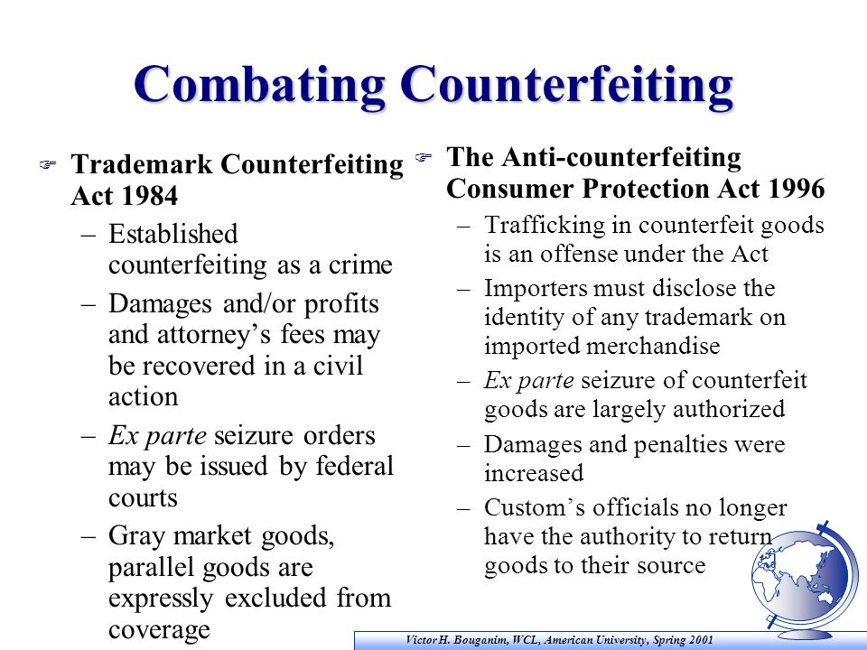 Counterfeit Trademark Infringement Lanham Act