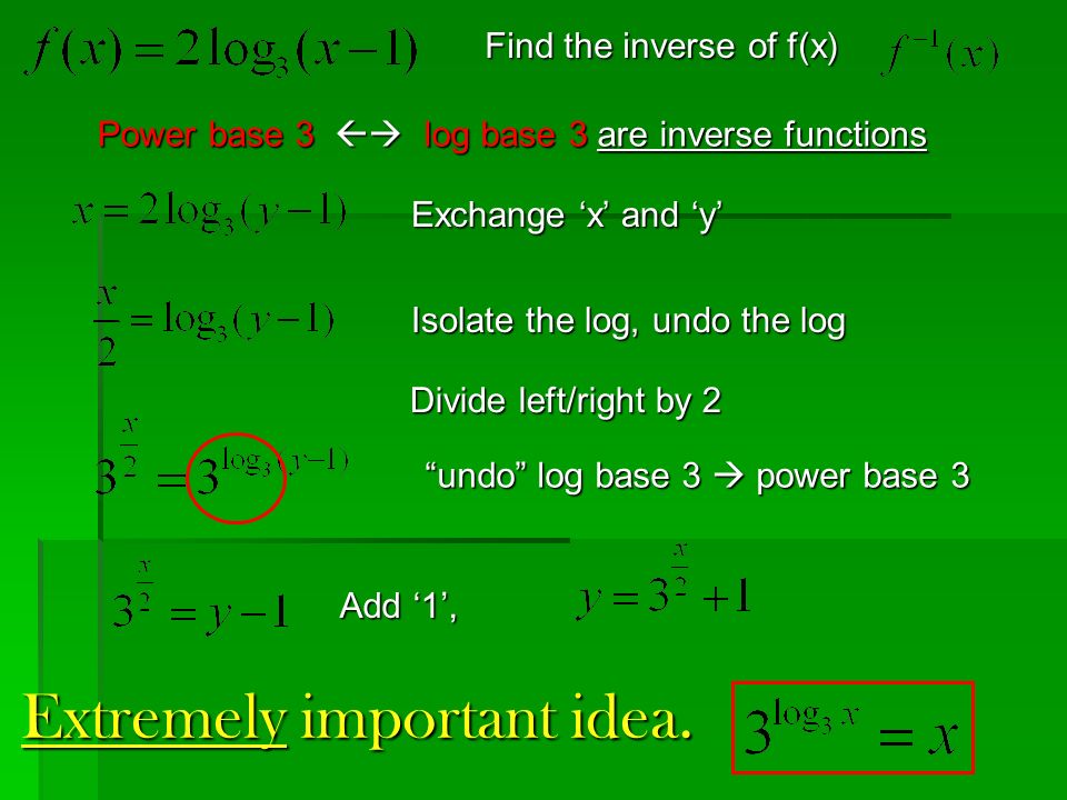 CP Math Lesson 10-3 Inverses of Logarithmic and Exponential functions. -  ppt download