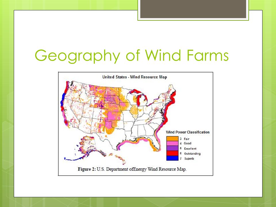 Geography of Wind Farms