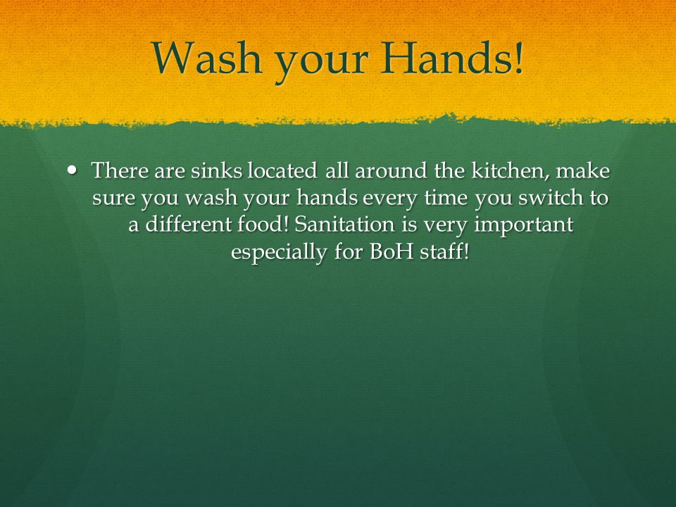 Wash your Hands.
