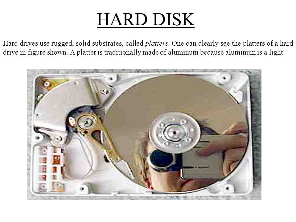 HARD DISK Drive Concepts In principle, a hard-disk drive is very similar to  a floppy drive—a magnetic recording media is fixed on the (spindle) motor,  - ppt download