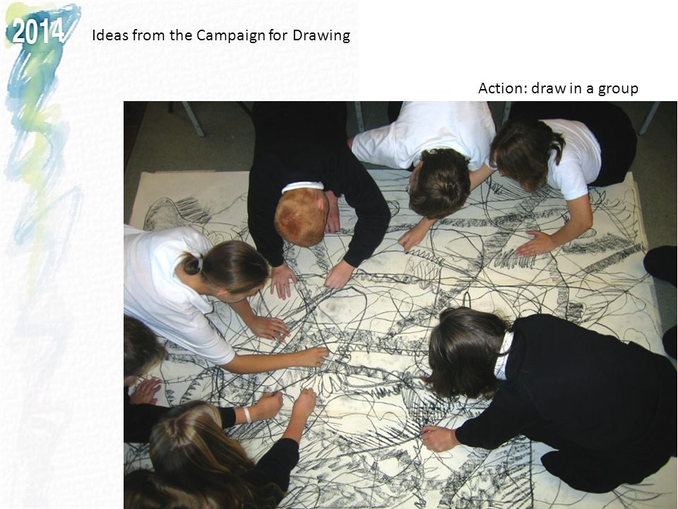 Action: draw in a group Ideas from the Campaign for Drawing