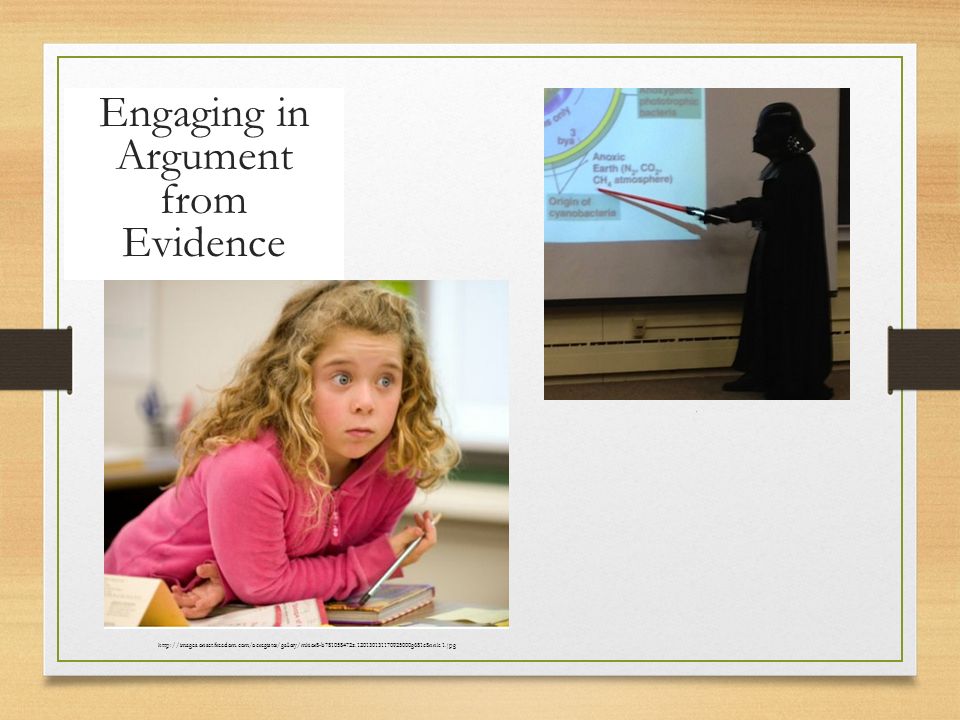 Engaging in Argument from Evidence