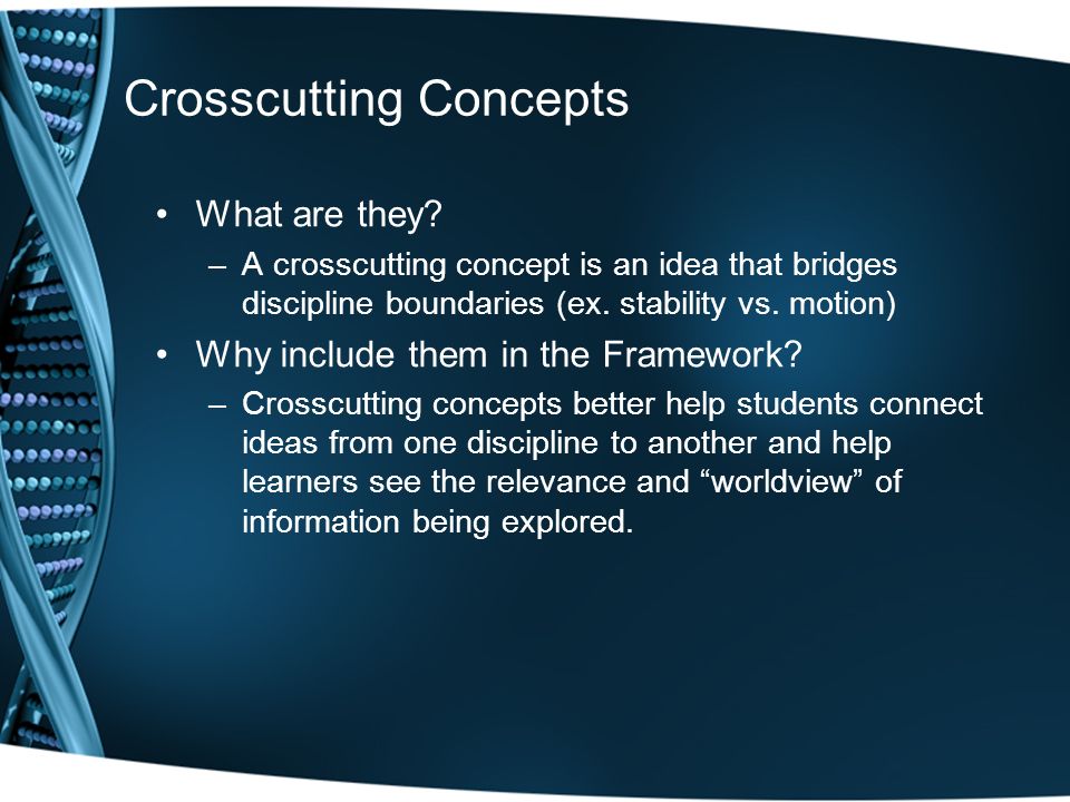 Crosscutting Concepts What are they.
