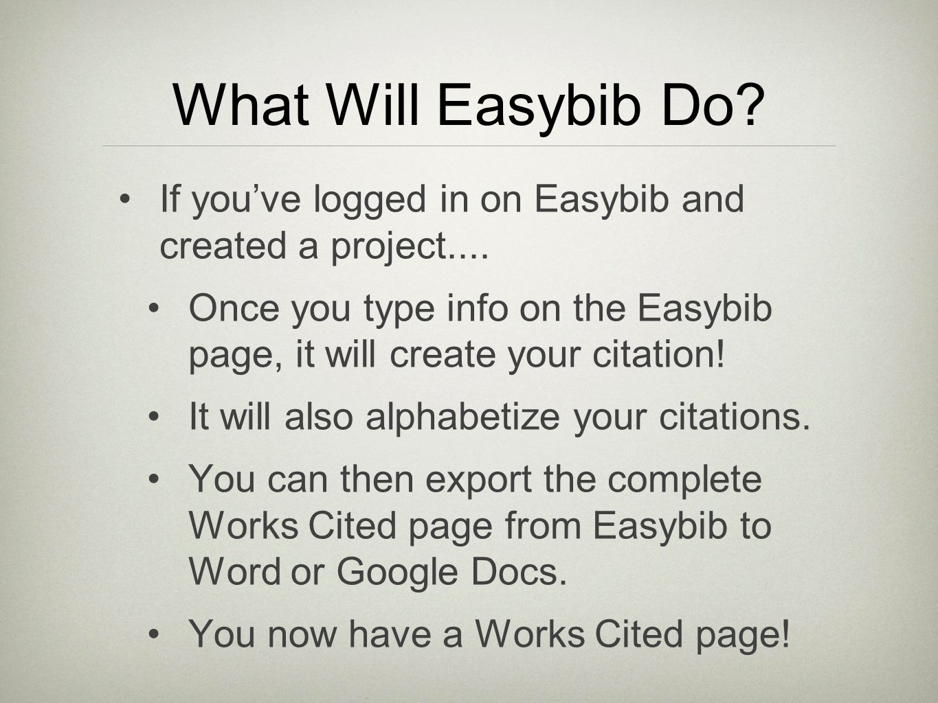 evaluating and citing your sources mla format the works cited page cited page