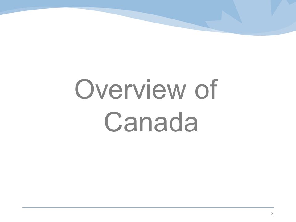 Overview of Canada 3