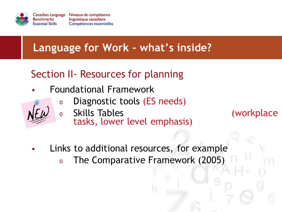 language for work clb and essential skills for esl instructors