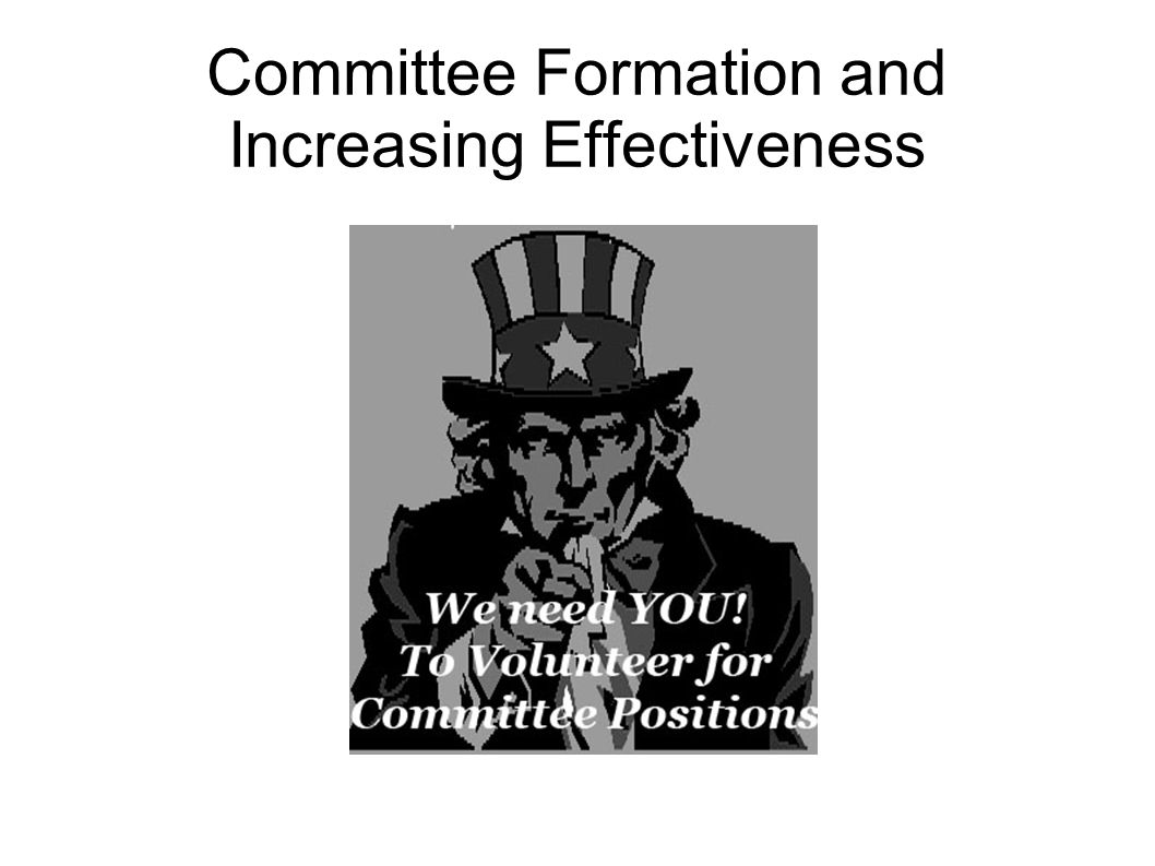 Committee Formation and Increasing Effectiveness