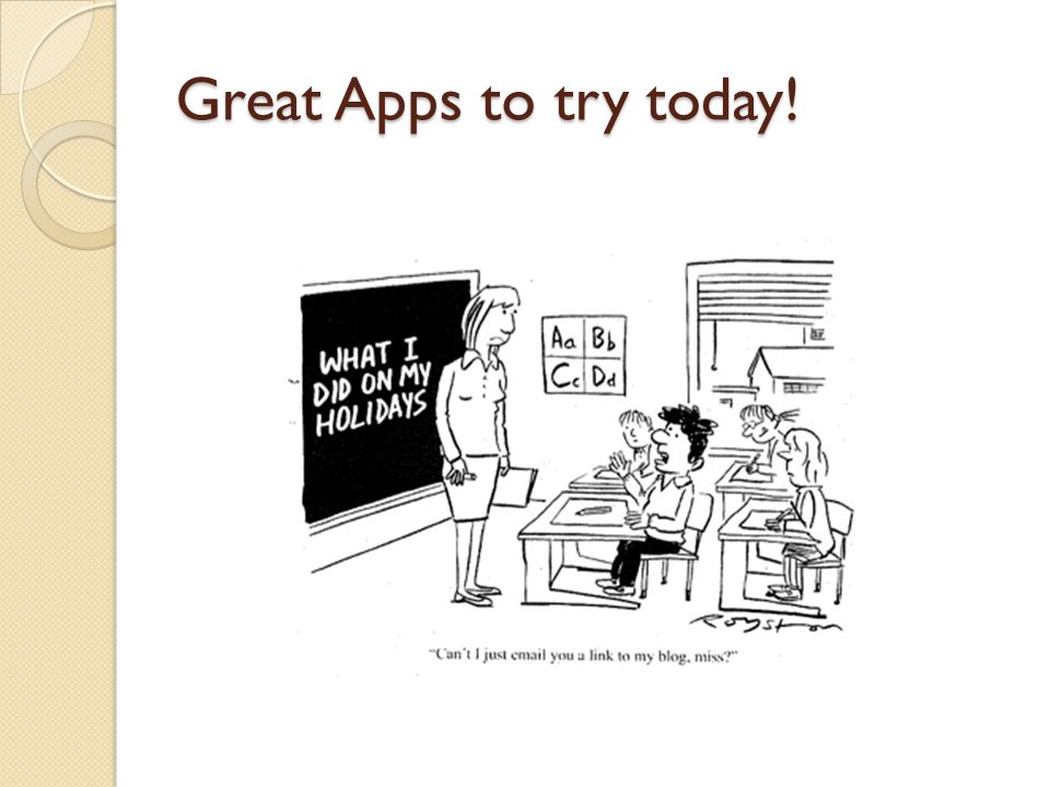 Great Apps to try today!